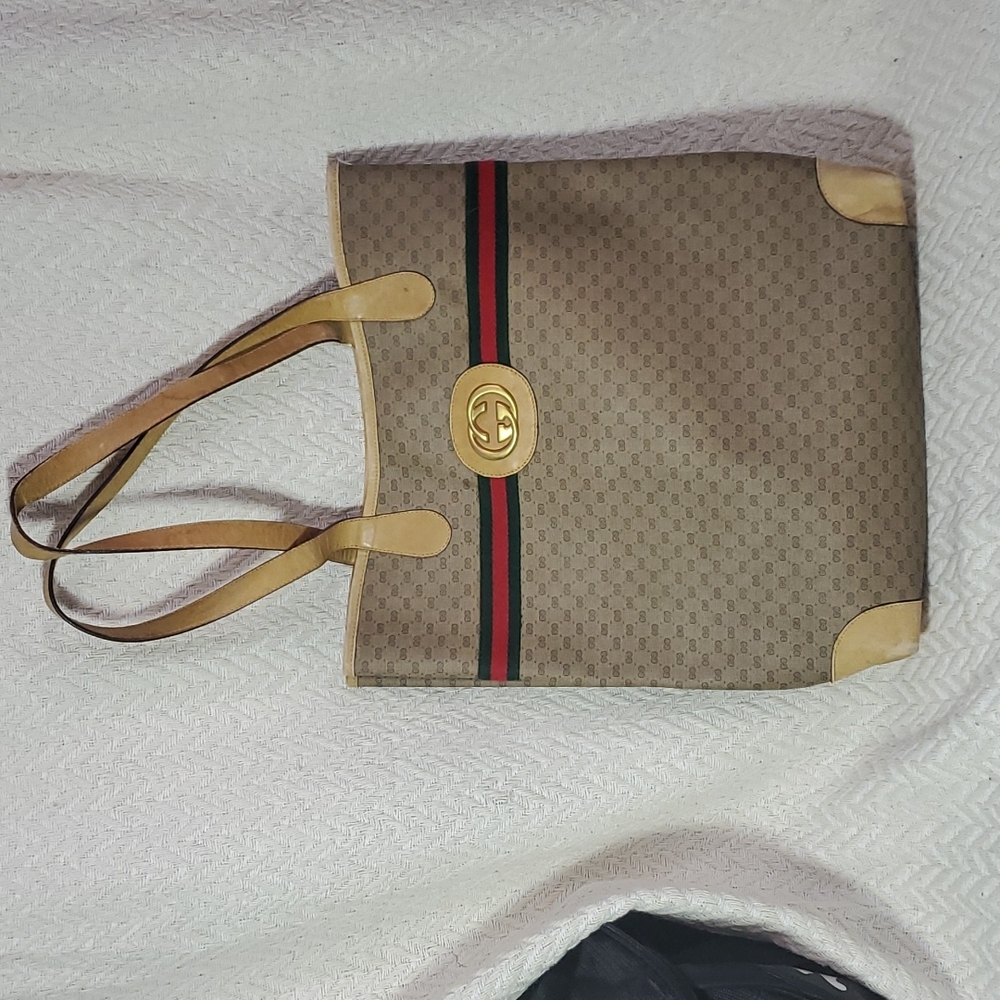 Authentic  Vintage Gucci large Tote Bag